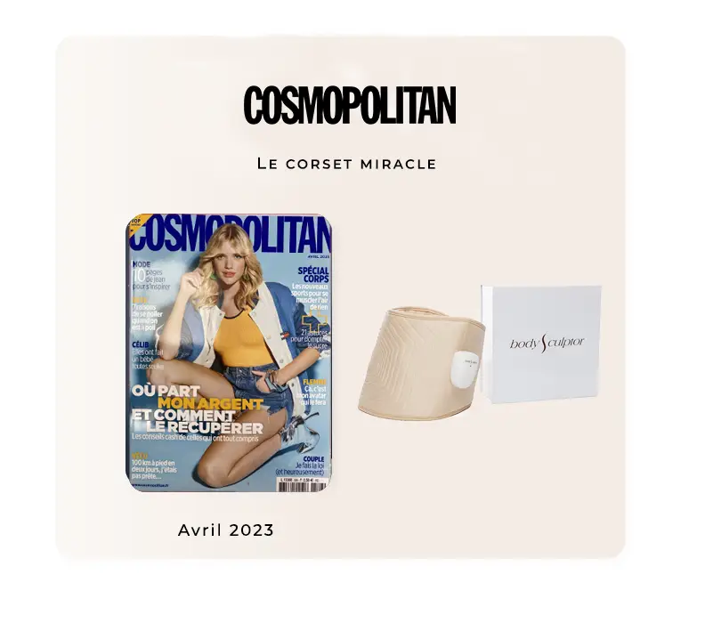 Ceinture Bodysculptor dans le magazine Comospolitan