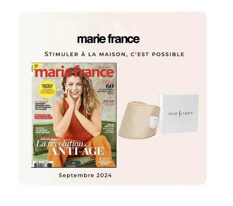 publication Marie France sur bodysculptor